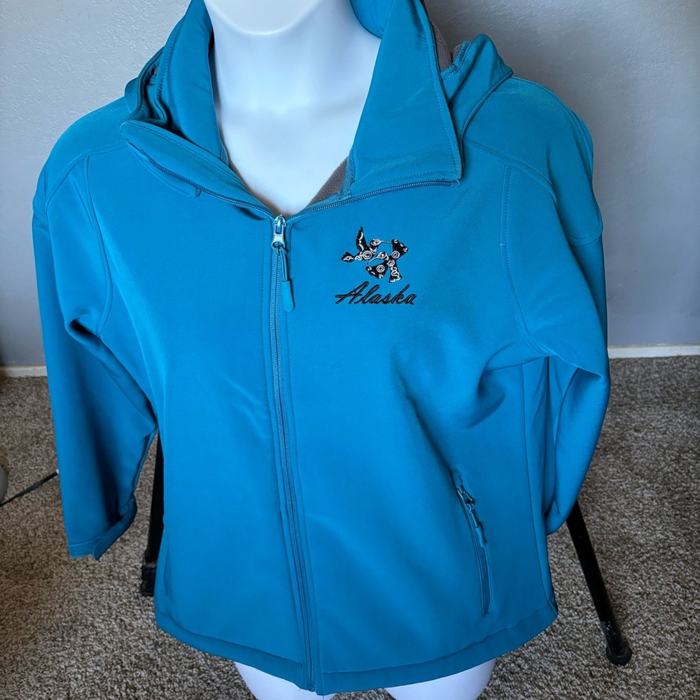 Princess M hooded jacket long sleeve full front zip, zip close pockets- Alaska